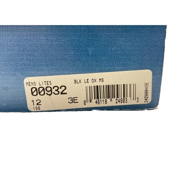 Bates Uniform Footwear Steel Toe Men Size 12M Black Leather 00932 NOS IN BOX - Picture 4 of 7